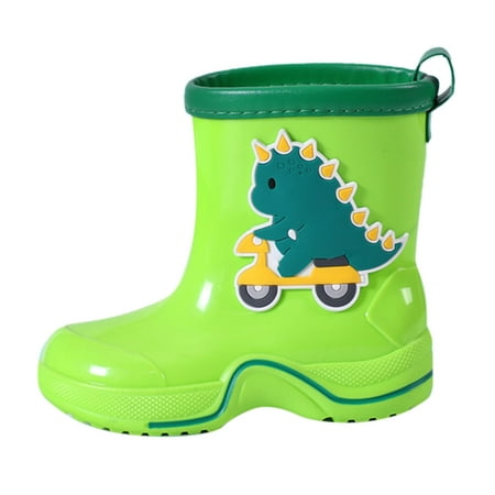 

Zlekejiko Kids Baby Cartoon Shoes Reto Classic Children Rainboots Rubber Children Water Shoes Waterproof Rain Boots