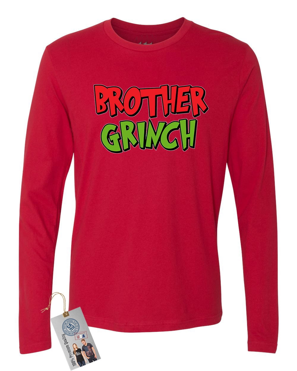 Grinch Christmas Mens Long Sleeve Shirt 