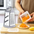 thumbnail image 6 of Qwtwty Food Chopper Vegetables Slicers - Stainless Steel, Box Grater for Cheese, Vegetables, Ginger - Dishwasher Safe Cheese Grater, Box Grater for Cheese Stainless Steel S, 6 of 8
