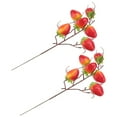 thumbnail image 4 of MesaSe 2pcs Simulation Strawberry Picks Artificial Fruit Adornment Home Improvement, 4 of 8
