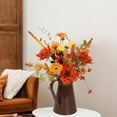 thumbnail image 5 of geerera Simulated Sunflower Bouquet, Artificial Fall Flowers with Metal Pot for Mantel Display, Table Centerpiece, Fall Home Decor, 5 of 6