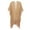 Golden, variant on Half Sleeve Solid Color Women Shawl Open Front Tassel Sunscreen Summer Thin Bikini Cover Up Shawl Beachwear