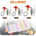 thumbnail image 6 of Crappie Jig Heads Fishing Hooks Kit,25pcs Underspin Lures Jig Head with Spinner Blade Eye Ball Painted Fishing Jigs for Bass Trout Saltwater Freshwater 1/16oz 1/8oz 3/16oz, 6 of 7