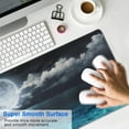 thumbnail image 4 of Desk Mat, Desk Mats On Top of Desks Gaming Mouse Pad with Non-Slip Base Extended Large Mouse Pad XL Keyboard Mouse Pad for Work, Game, Office, Home - Moon Ocean (31.4x15.7 in, 4 of 6