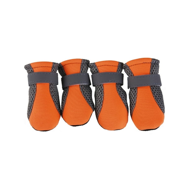Pets Dogs 4Pcs Anti Slip Breathable Puppy Footwear Protective Booties
