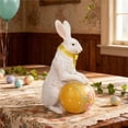 thumbnail image 6 of Easter Decoration Resin Rabbits with Carrot and Easter Bunny Tabletop for Home Farmhouse, 6 of 7