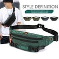 AQCW Large Crossbody Fanny Pack Sports Waist Bag Waterproof Hip Pouch