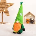 thumbnail image 4 of 1PCS St Patrick's Day Gnome,Plush Handmade Tomte Elf Scandinavian Irish Decorations -Mr and Mrs Green Doll Saint Patrick's Day Irish Decorations for Home Table Ornament, 4 of 8