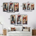 thumbnail image 4 of Designart "Rustic Stairway Welcoming Cottage Entry III" Farm Wall Art Set Of 3 - Country Red Canvas Set For Living Room Decor, 4 of 6