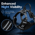 thumbnail image 3 of SDFTDG No-Pull Dog Harness with Handle Reflective Breathable Adjustable S-XL(L,Black), 3 of 9