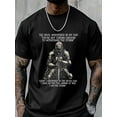 thumbnail image 5 of Men's T-Shirt Samurai Hand Painted Short Sleeve Casual Tee Classic Crew Neck T-Shirt for Men, 5XL, 5 of 7