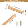 thumbnail image 2 of Uxcell 10 Pack Beech Wood 6.3" Hole Spacing Cabinets Drawer Pulls Handles with Screws, 2 of 6
