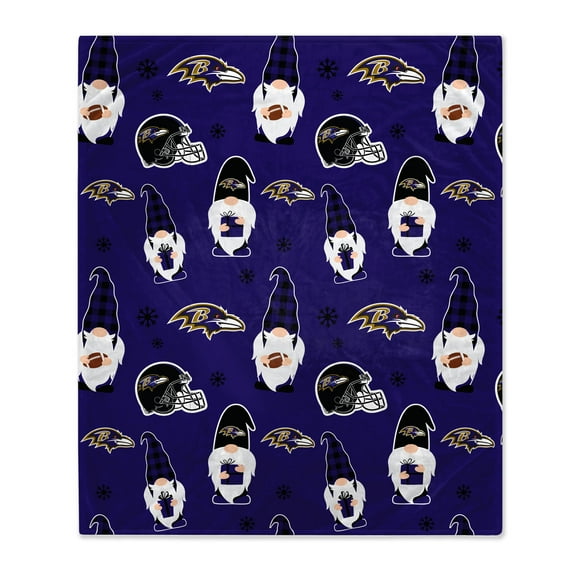 Baltimore Ravens 60" x 70" Gnome Helmet Blanket