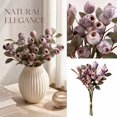 thumbnail image 2 of Artificial Eucalyptus Branches with Purple Fruit for Living Room Table Decor, Faux Branches for Vase, 3-Pack, 2 of 4