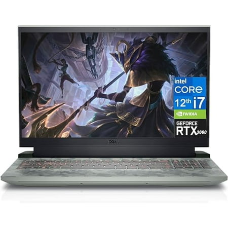 Dell G15 Gaming Laptop 2023 Newest, 15.6" FHD Display, Intel Core i7-12700H(Up to 4.7GHz) Processor, NVIDIA GeForce RTX 3060, 16GB DDR5 RAM, 512GB SSD, USB Type A&C, Wi-Fi 6, Windows 11 Home