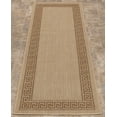 thumbnail image 6 of Ottomanson Landscape Bordered Design 3x7 Non Shedding Indoor/Outdoor Runner Rug, 2'7" x 6'11", Beige, 6 of 7