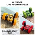 thumbnail image 6 of Yellow Yellow Rechargeable Double Sided Stunt Car 360 Degree Rotating Tumbling Rc Vehicle With Led Lights Remote Toy, 6 of 7