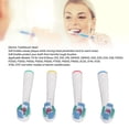 thumbnail image 3 of Têtes de Brosse à Dents Rechargeables Têtes de Brosse de Rechange 4 Pcs pour Brosse à Dents Électrique Têtes de Brosse Rechargeables pour la Plupart des Manchons, 3 of 8