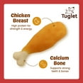 thumbnail image 3 of TUGLET Dog Treats, Chicken Wrapped Calcium Bone, Rawhide & Grain Free Dog Snack for Small Medium Large Dogs, Teeth Clean Bone for Dogs, 7 oz, 3 of 10