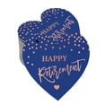 thumbnail image 1 of Inkdotpot 50 Pack Real Rose Gold Foil Paper Tag Happy Retirement Favor Hang Tag, 1 of 1
