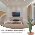 thumbnail image 3 of IDEANATEGRATE Estatua Decorativa De Cactus Resina Para De Y Balcones Color Verde, 3 of 7