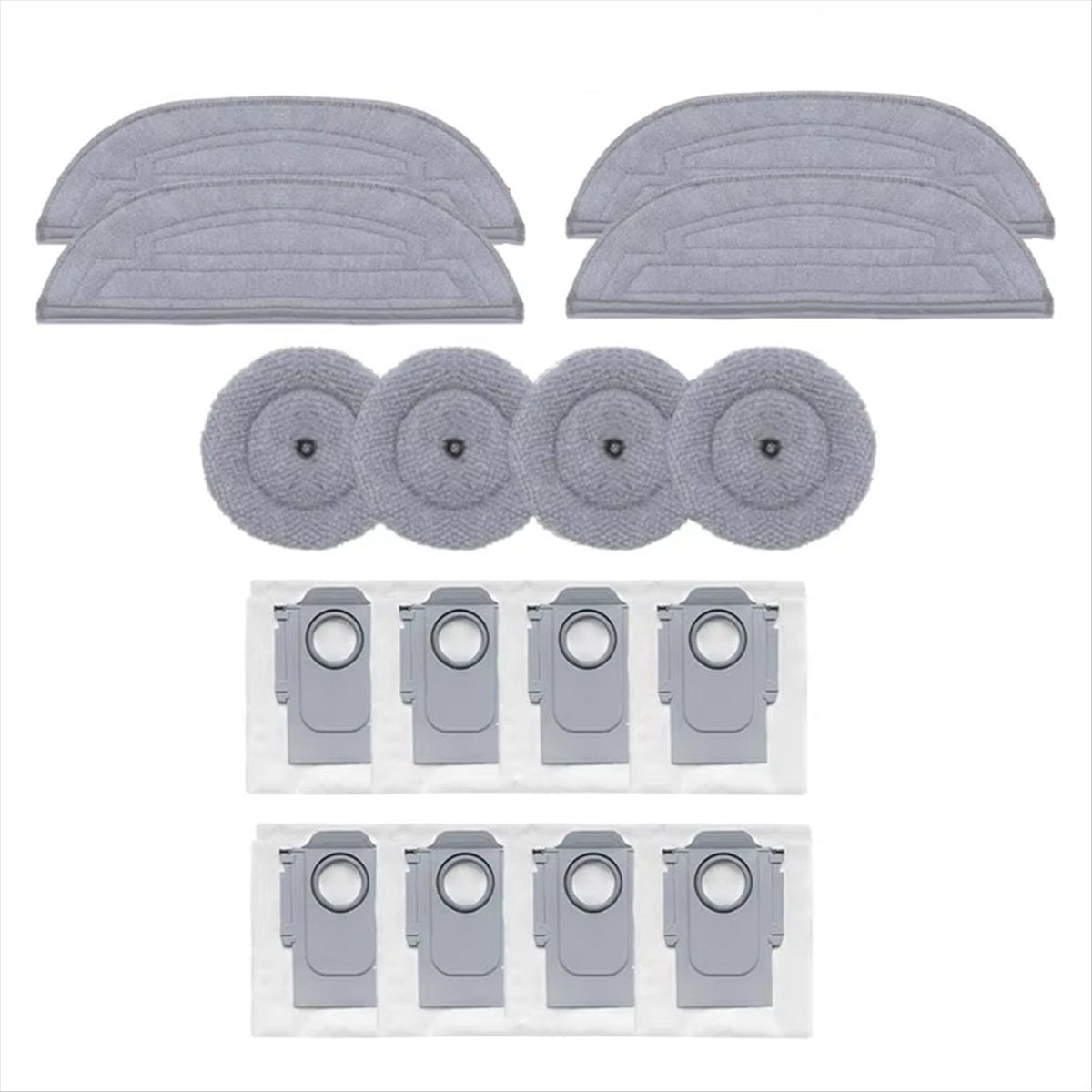 Feegow Roboter-Staubsauger, Wiederverwendbare Wischpads Für SmartAI S8 Pro Für Redroad R10, Wischtuch, Ersatzteil, Roboter-Staubsauger, Lappensauger, Zubehör (10 Stück