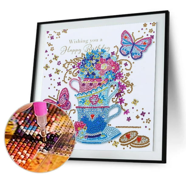 Cuadros Decorativos Taladro de forma especial parcial, pintura de diamante, dibujo de mosaico de animales vegetales (X019) Sywqhk Nuevos Originales