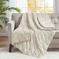 thumbnail image 2 of Sleep Philosophy Mink to Microfiber Weighted Blanket - 60x80"-17lbs, 2 of 8