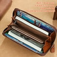 thumbnail image 4 of TAZAG wallet long men's genuine leather hand cell phone bag dual-use long clip zipper wallet, 4 of 7