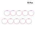 thumbnail image 2 of 10Pcs Creative Keyring Metal Fashion Retro Simple Durable Keychain for Key (Pink), 2 of 2