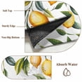thumbnail image 6 of Round Rug 6Ft Washable Non-Slip, Summer Yellow Lemons Circle Area Rugs for Living Room Bedroom, Green Leaves Flowers Country Plants Indoor Floor Mats Carpet Runner for Home Decor Aesthetic, 6 of 8