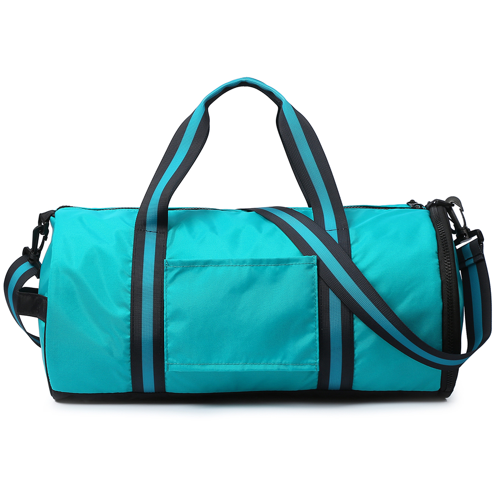 turquoise gym bag