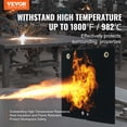 thumbnail image 2 of Manta de soldadura VEVOR, tapete de soldadura con protección termica de fibra de carbono de 12" x 12", resistente al calor hasta 1800 °F, almohadilla protectora de llama para orificios de plomería, 2 of 9