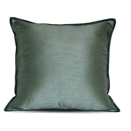 Canopy Faux Silk Pillow, Sage Green
