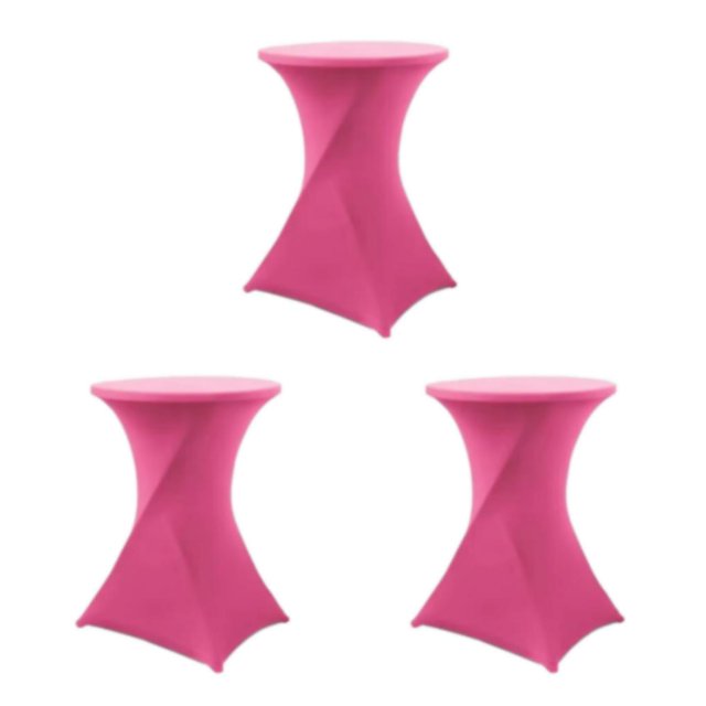 ZheElen Nappe Ronde Extensible Facile d'Entretien Polyvalente et Écologique Rouge Rose 3ensemble