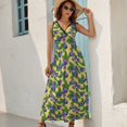 thumbnail image 5 of Blueberries Pattern Dress Fashion Boho Beach Long Dresses Female Party Printed Maxi Dress, 5 of 9