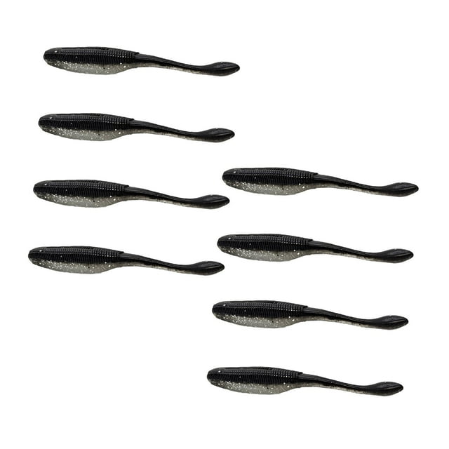 8 Uds. Señuelos de pesca, s de pesca, s oscilantes para agua salada, trucha de agua dulce, tipo , salmón, regalo para amantes de la Argenta Negra