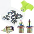 thumbnail image 2 of OUSITAID 48 Pcs Pointes de Piste en Acier Résistantes à l'Usure Remplacement Antidérapant Léger avec Clé à Pointe, 2 of 9