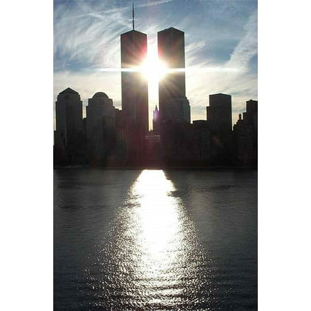 New York City Twin Tower - Canvas Print NYC Twin Towers World Trade New York City Center Stretched Canvas 10 x 14