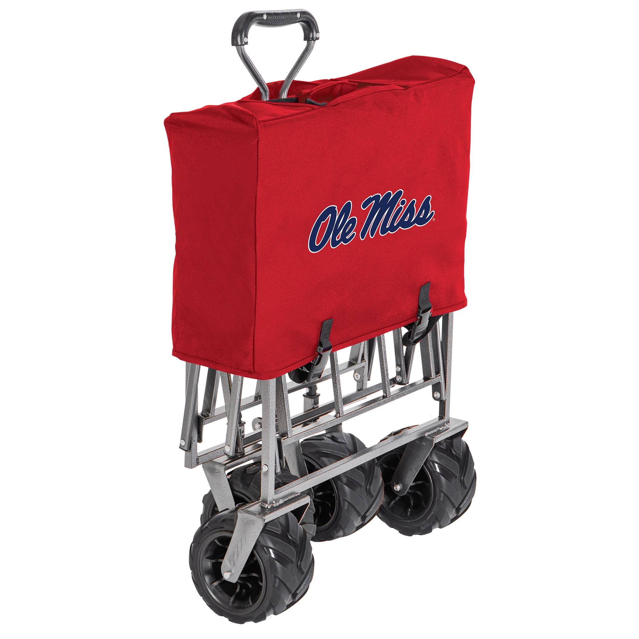 Smart Design Collegiate Heavy Duty Sports Wagon- Ole Miss Rebels