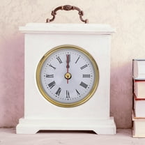 ETHZZLE 1Set Golden Ironwork Clock Face with Roman Numerals and Quartz Movement for Home Decor