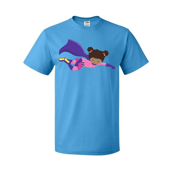 Inktastic African American Girl, Cape, Superhero Girl T-Shirt