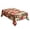 A001- Style A, variant on Christmas Tablecloth with Waterproof Fabric & Lace Trim, Rectangular Tablecloth for Dining Table Decorations, Red Plaid & Green Plaid Holiday Party Table Cloth for Christmas