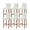 White, variant on Purple Olive Leaves Bar Stool Covers Set of 6, Spring Pastoral Branches Plants Beige Stretch Bar Chair Covers with Backs, Removable Pub Counter Height Chair Cover for Kitchen Dining Room Cafe