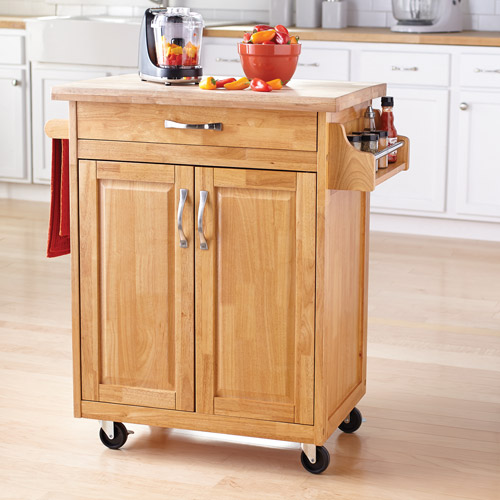 Mainstays Kitchen Island Cart, Multiple Finishes  Walmart.com
