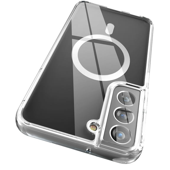 Encased Clear Back for Samsung Galaxy S22 Plus Case, Magnetic Phone Case Compatible with Magsafe Charging & Accessories
