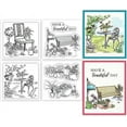 thumbnail image 2 of 4Pcs Mini Garden Bench Clear Stamps for DIY Scrapbooking Mini Potted Plants Silicone Clear Stamp Seals Transparent, 2 of 8