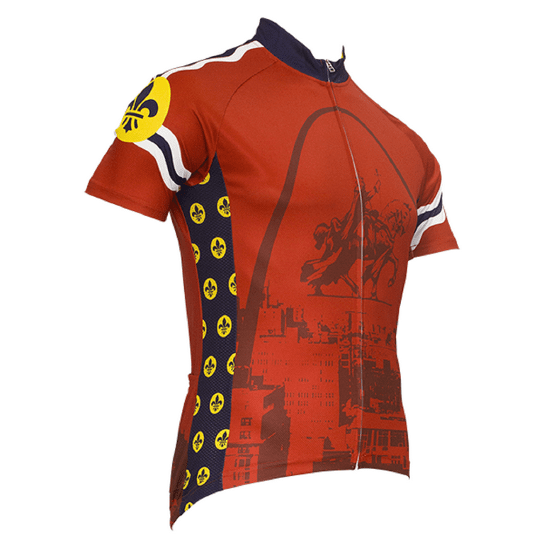 St. Louis STL Style Men s Short Sleeve Cycling Jersey Small