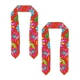 thumbnail image 2 of Fotbe Vector Mexican Otomi Style Bright Printed Class of 2024 Graduation Stole, 2 of 7
