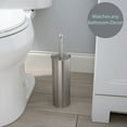 thumbnail image 3 of Bath Bliss Adult Stainless Steel Toilet Brush Holder,3.75"L X 14.75",Independent, 3 of 4